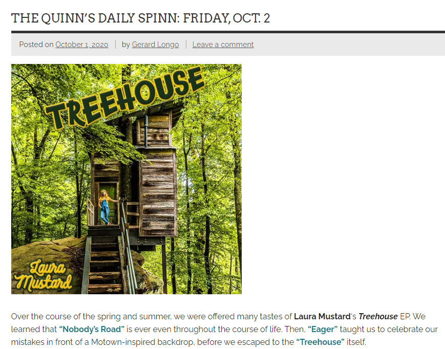THE QUINN’S DAILY SPINN: FRIDAY, OCT. 2