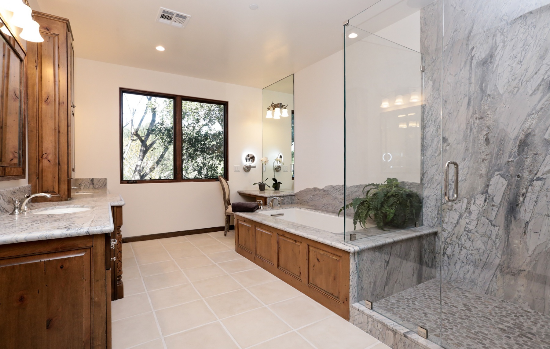 Mediterranean Custom Master Bathroom