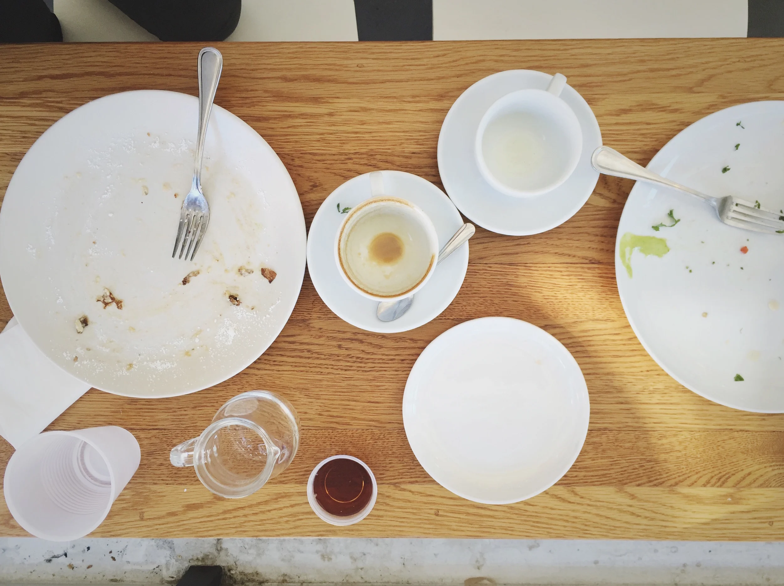 hangry brunch remnants. 