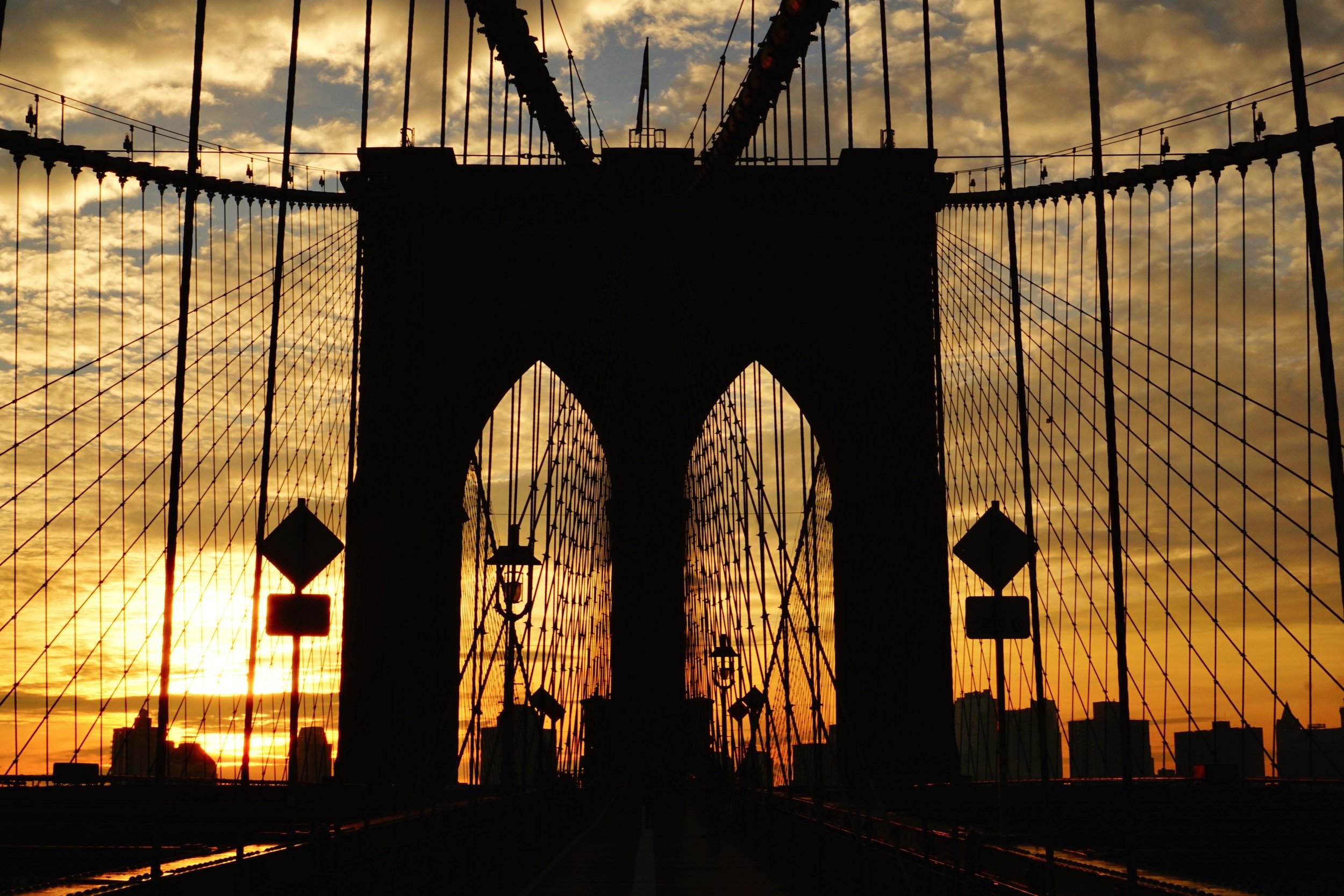 Sunrise at The Brooklyn Bridge