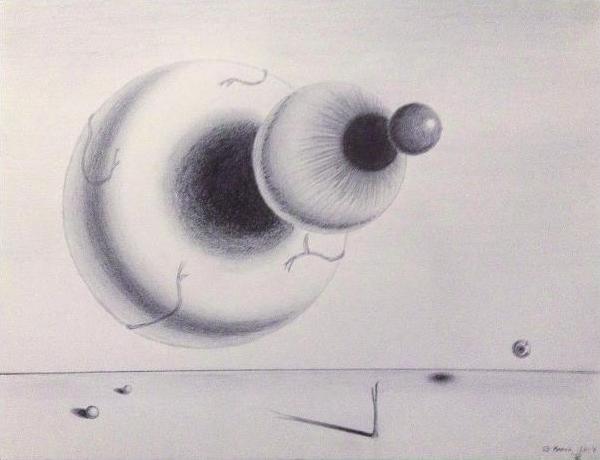 Eclipse / pencil, 11x14in / $120