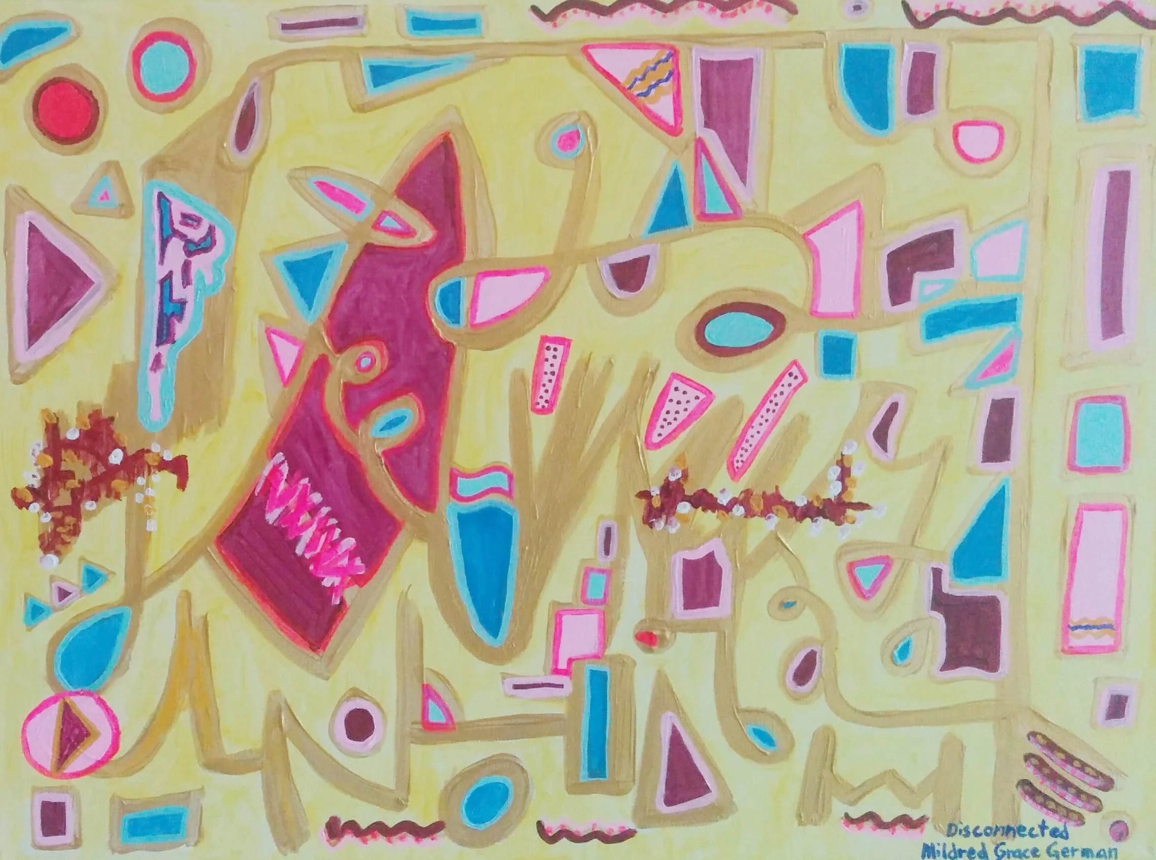 Disconnected / 16x18in, acrylic / $250