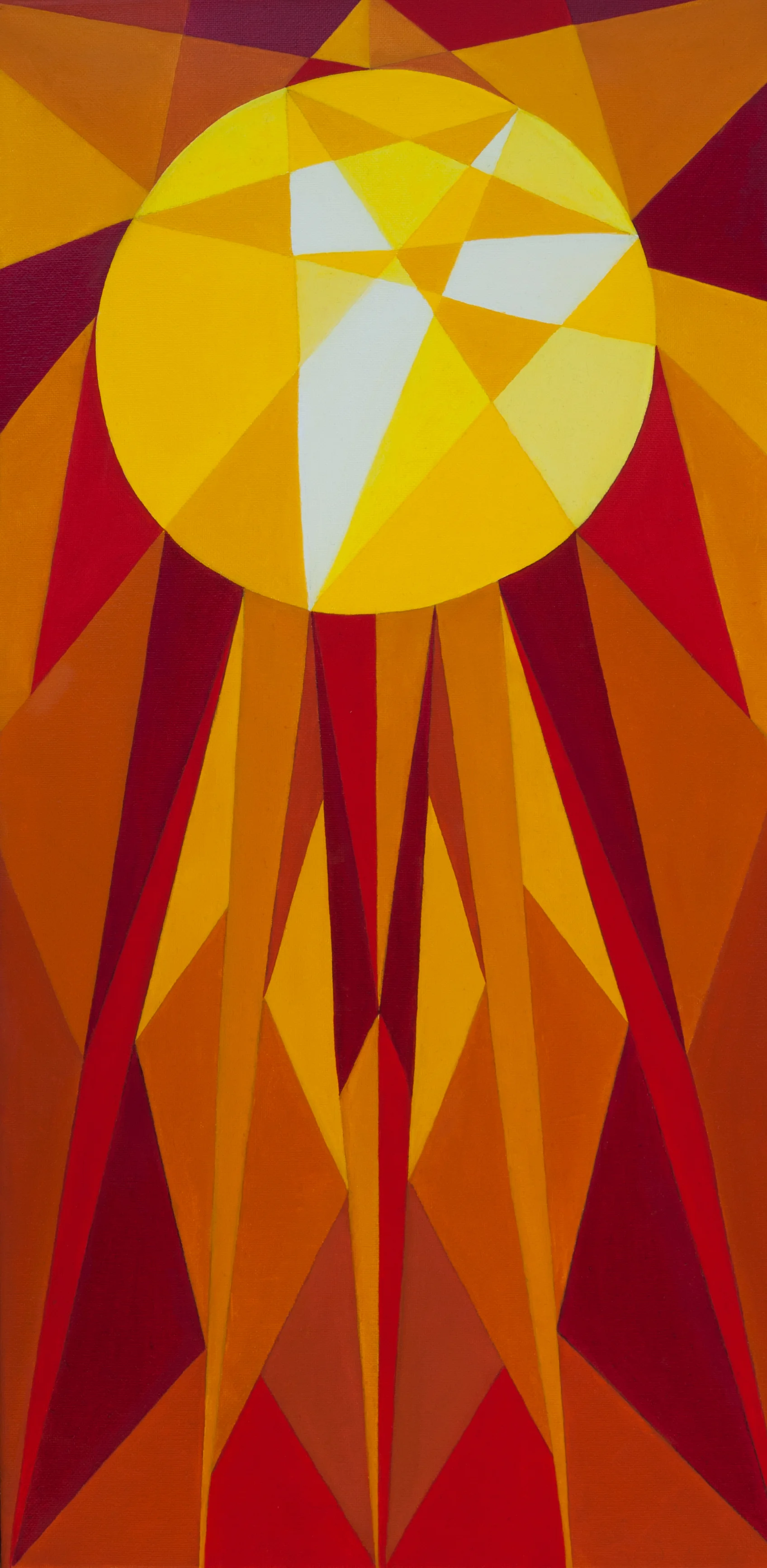 Sun / 12x24in / Oil