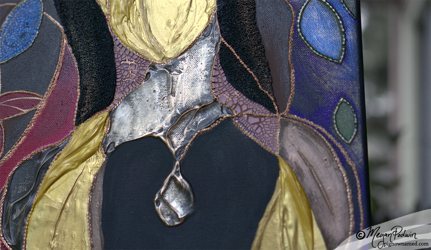 "Sylvia's Guardians" (heart drop detail)