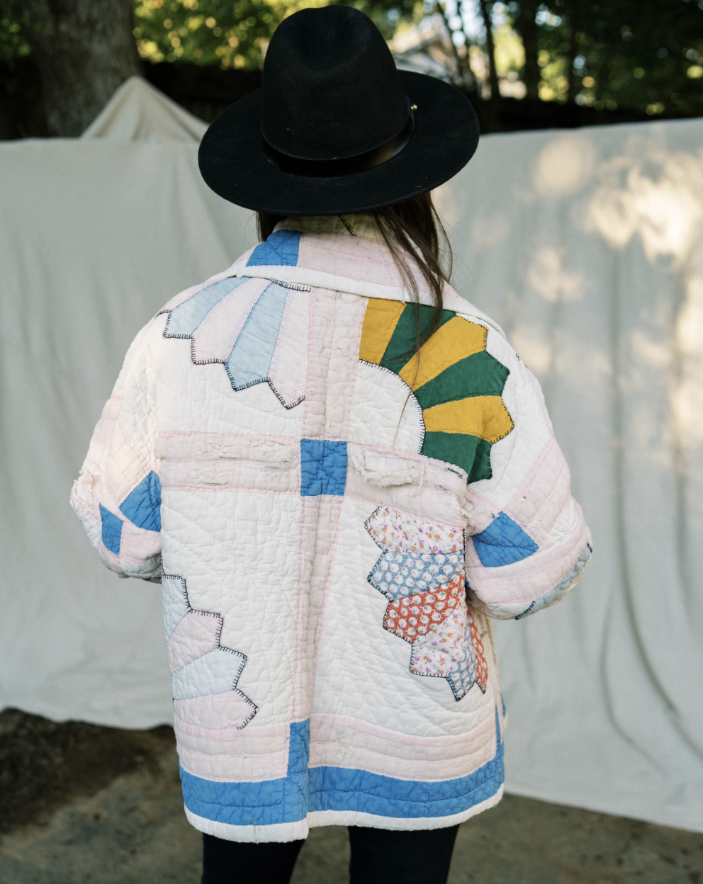  Caitlyn Ferson of Caitlyn Paige Creative shares about her vintage upcycled quilt jackets on the bustle blog. 