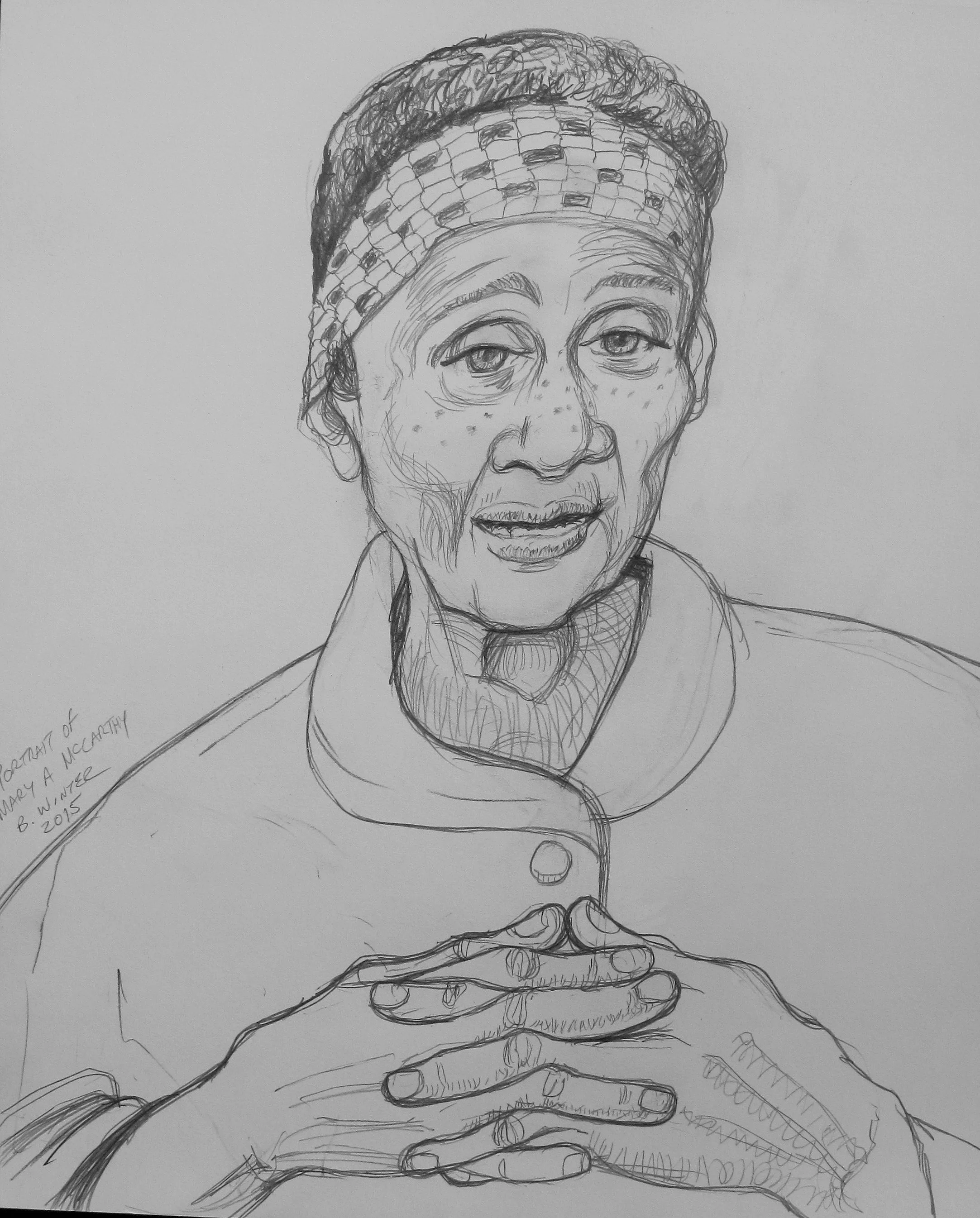 Drawing of Dr. Reverend Mary McCarthy