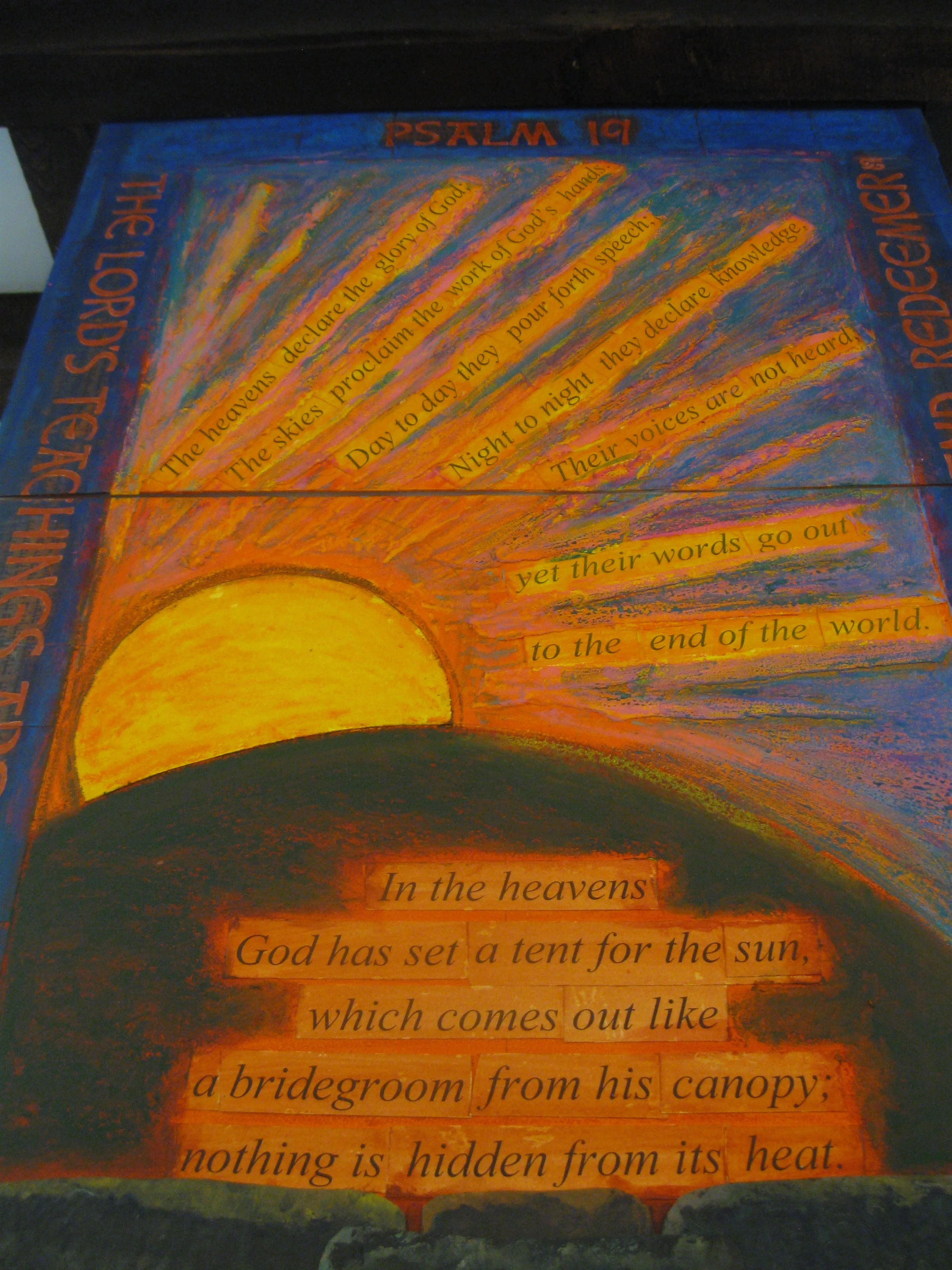 Psalm 19, "Sunrise" detail