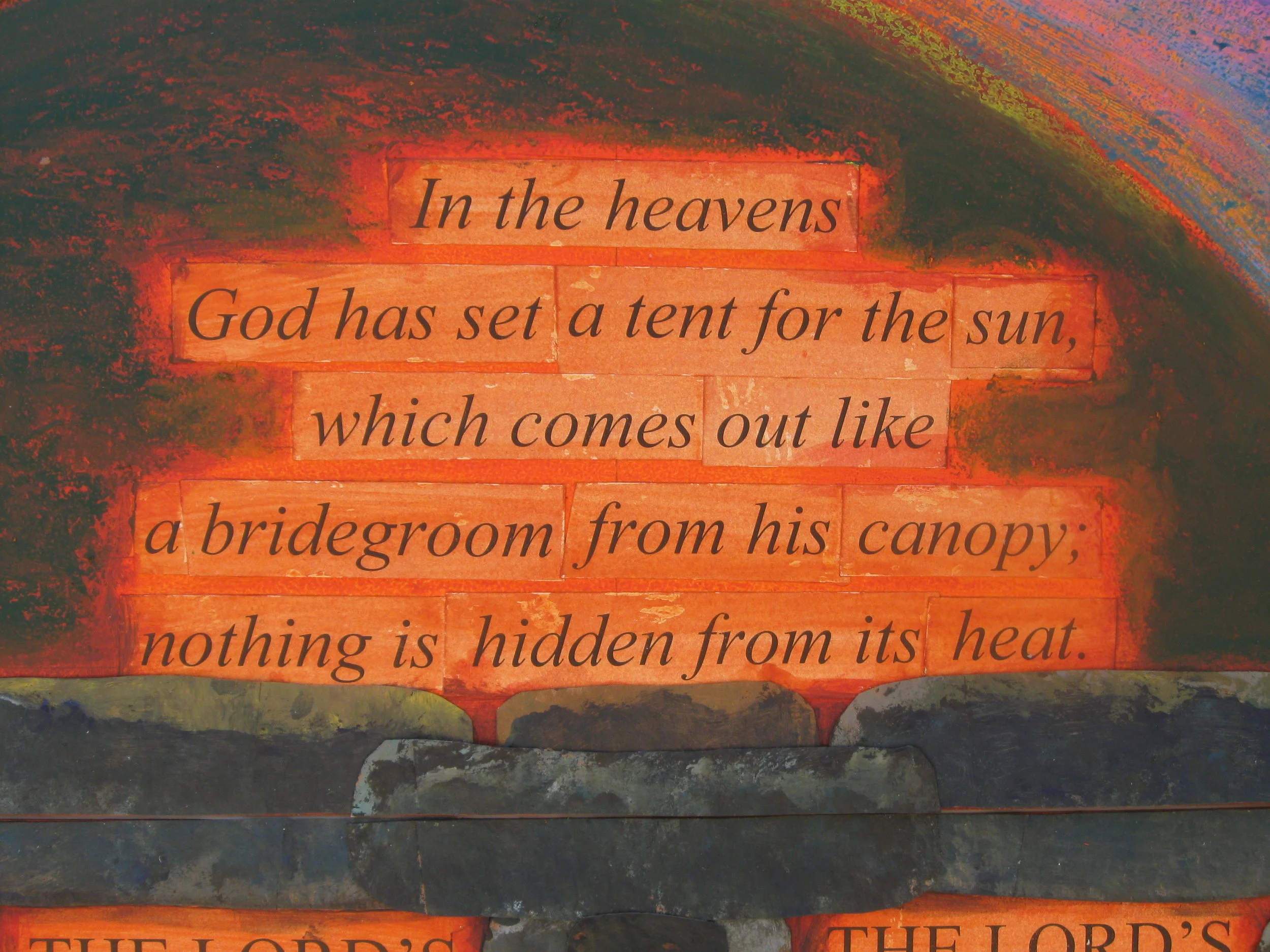 Psalm 19, detail 