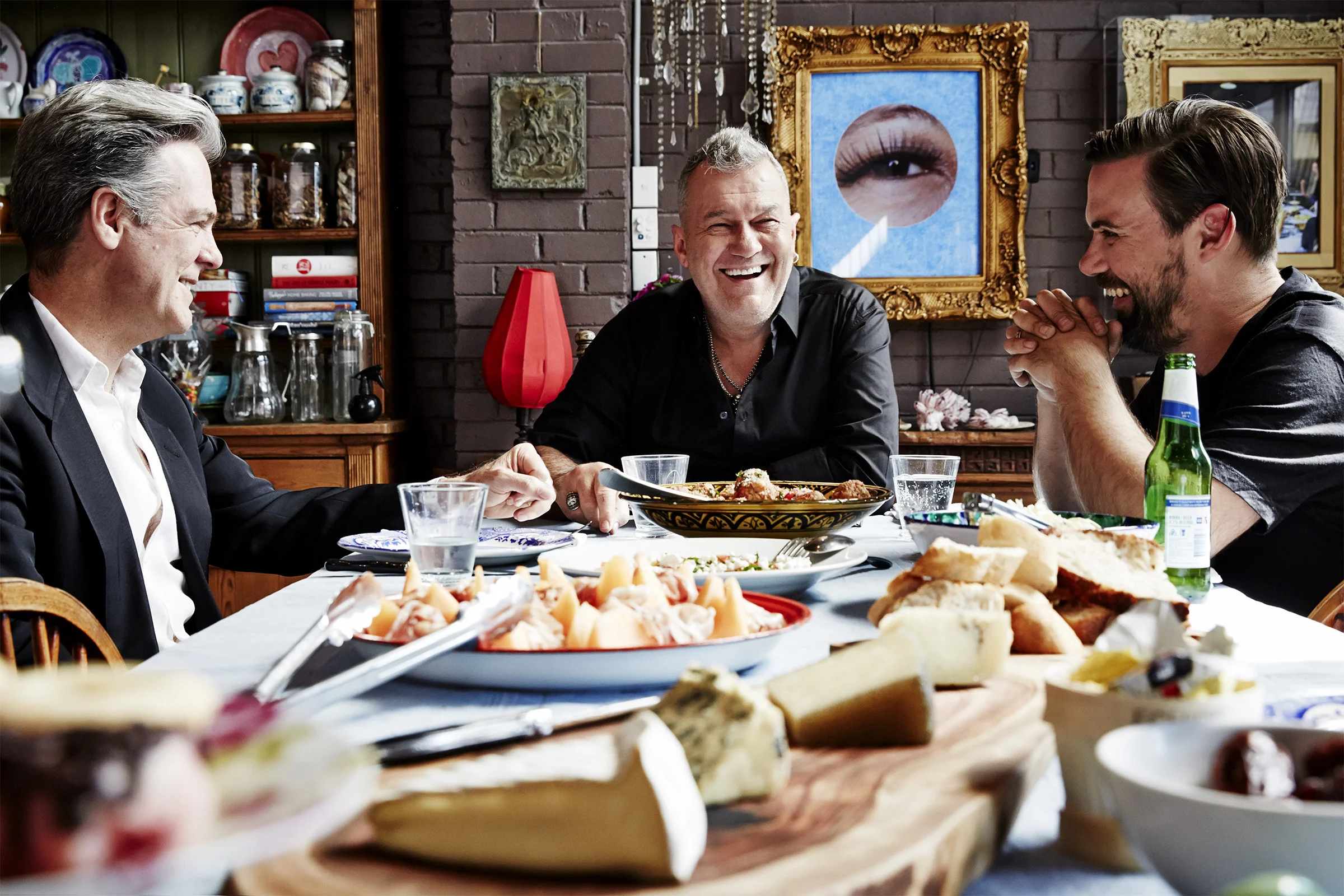 Don Walker, Jimmy Barnes and Phil Jamieson Rolling Stone