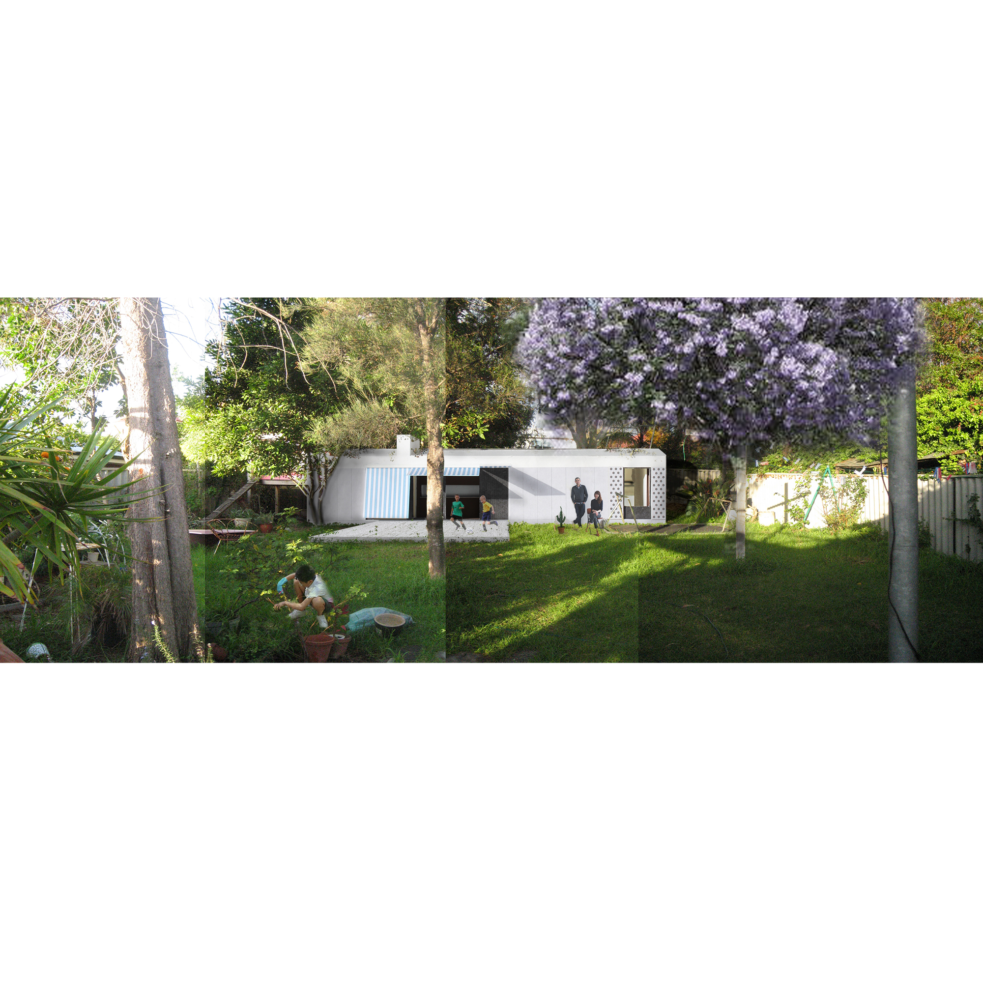'play' haus in a suburban back yard