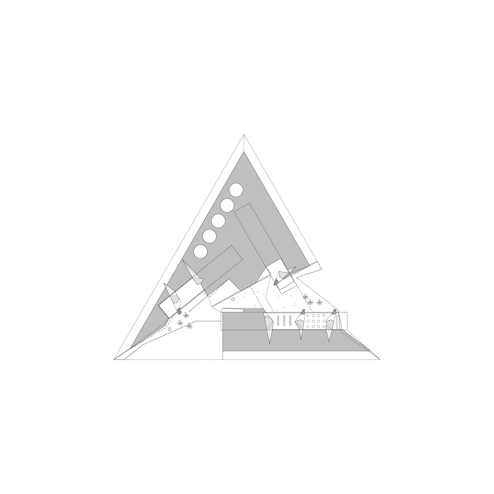ground floor plan (thick berm)