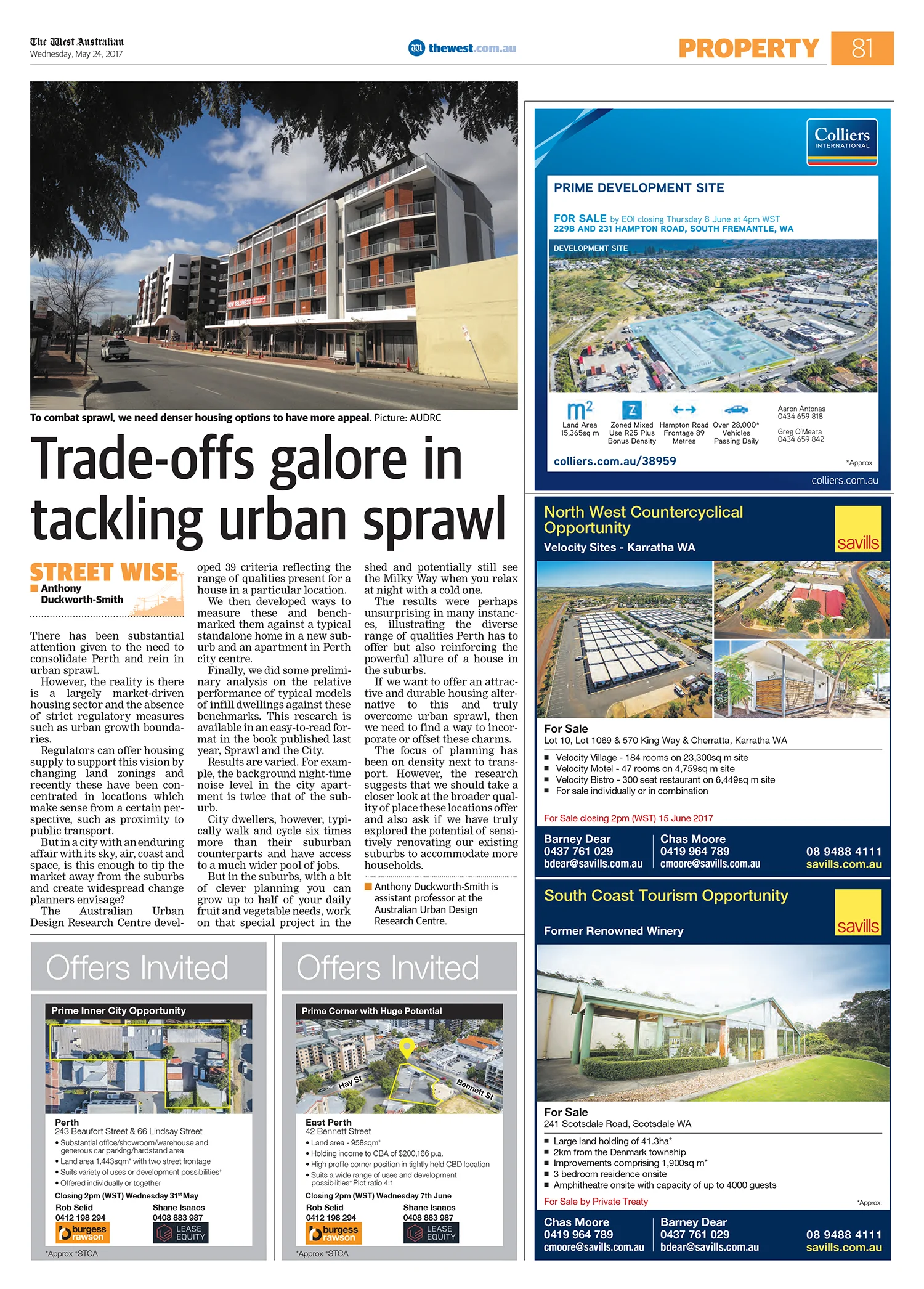 anthony duckworth-smith on bench-marking for suburban change