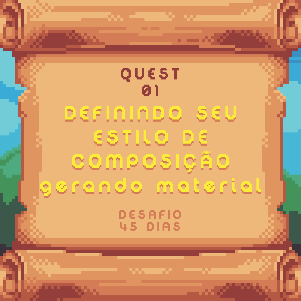 QUEST 1 - DEFININDO SEU ESTILO MUSICAL E CRIANDO MATERIAL