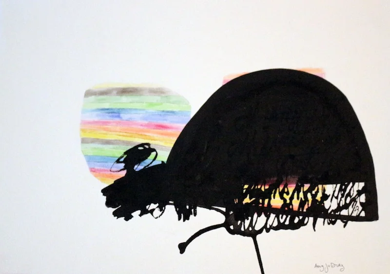 AMY JO DIAZ • SUMI INK, GOUACHE