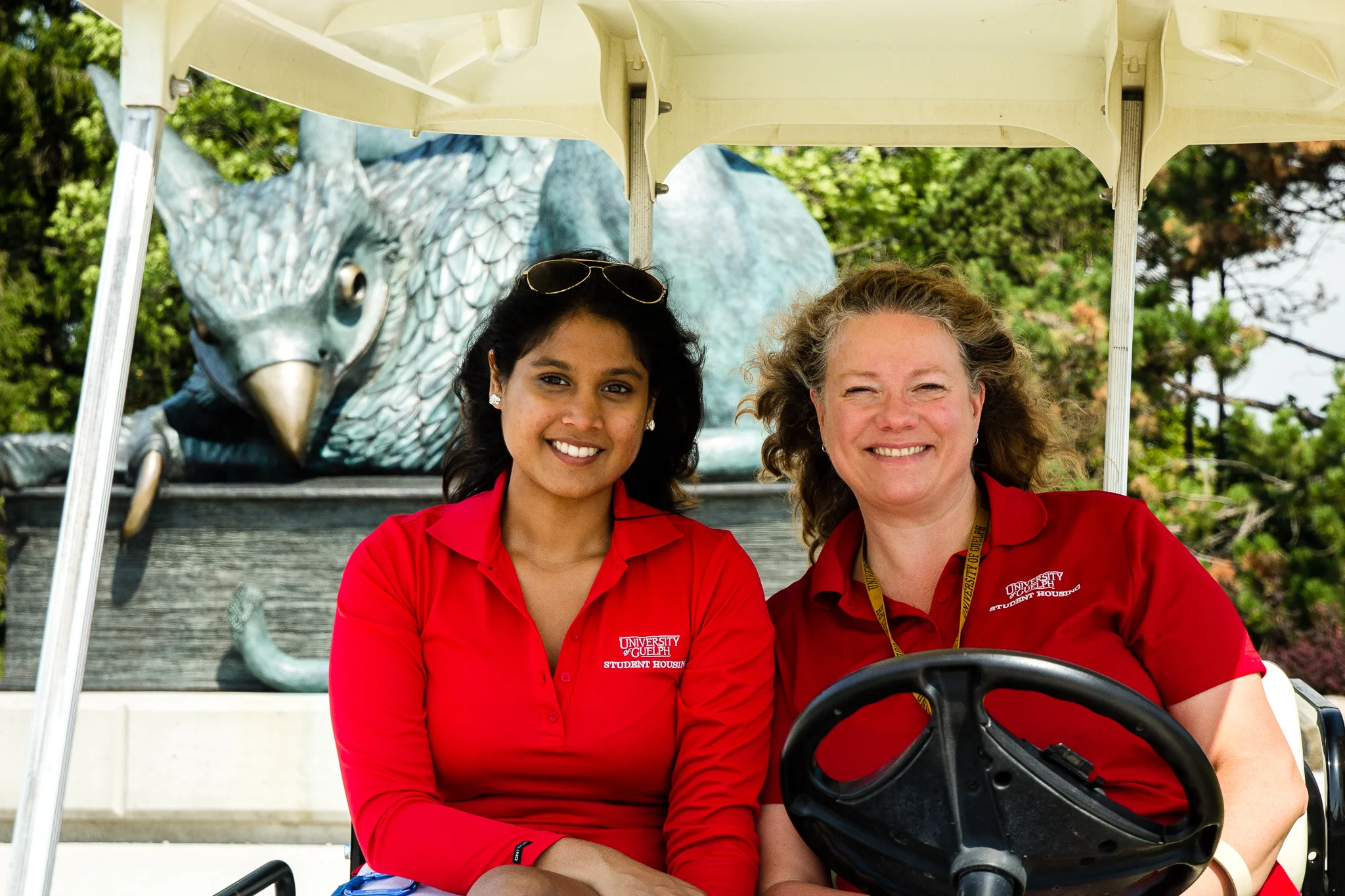 Leanne and Chantelle from Student Housing Services were my smiley guides around campus for the day.