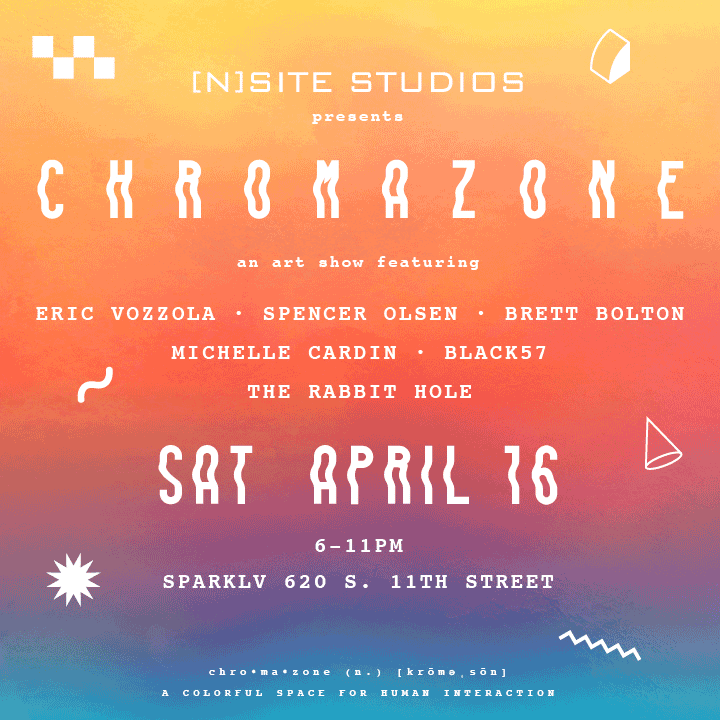 Show GIF flyer, designed by Eric Vozzola