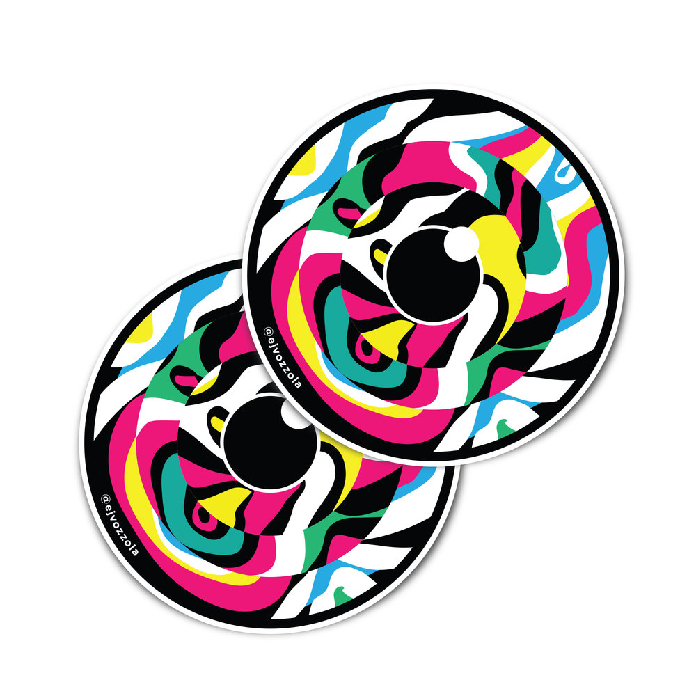 Wavy Eye Stickers - 2 Pack — Eric Vozzola Visual Art