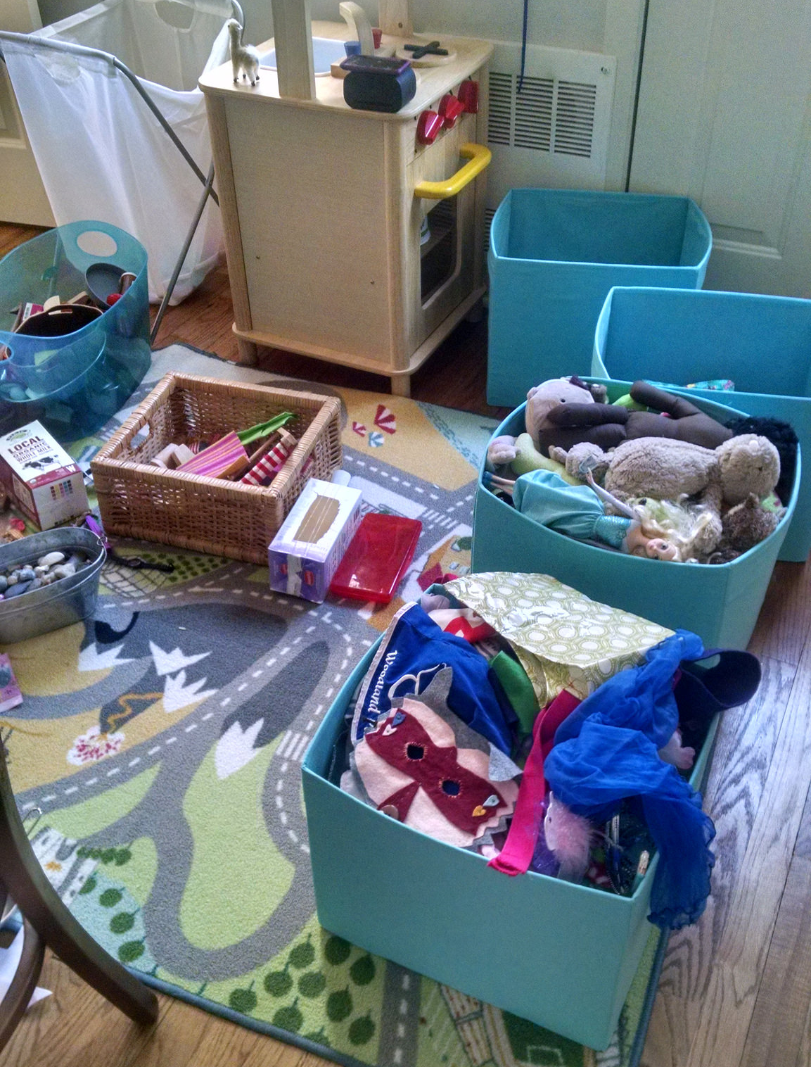 The sorting.