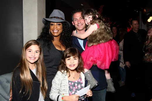   (L-R) Actress Niecy Nash, GBK CEO Gavin Keilly, Morgan Keilly and guests attend the Pilot Pen and GBK Luxury Lounge honoring Golden Globe nominees and presenters held at the W Hollywood on January 10, 2015 in Hollywood, California. (Photo by Tommas