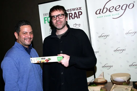   Writers Alexander Dinelaris (L) and Nicolas Giacobone attend the Pilot Pen and GBK Luxury Lounge honoring Golden Globe nominees and presenters held at the W Hollywood on January 10, 2015 in Hollywood, California. (Photo by Tommaso Boddi/Getty Image
