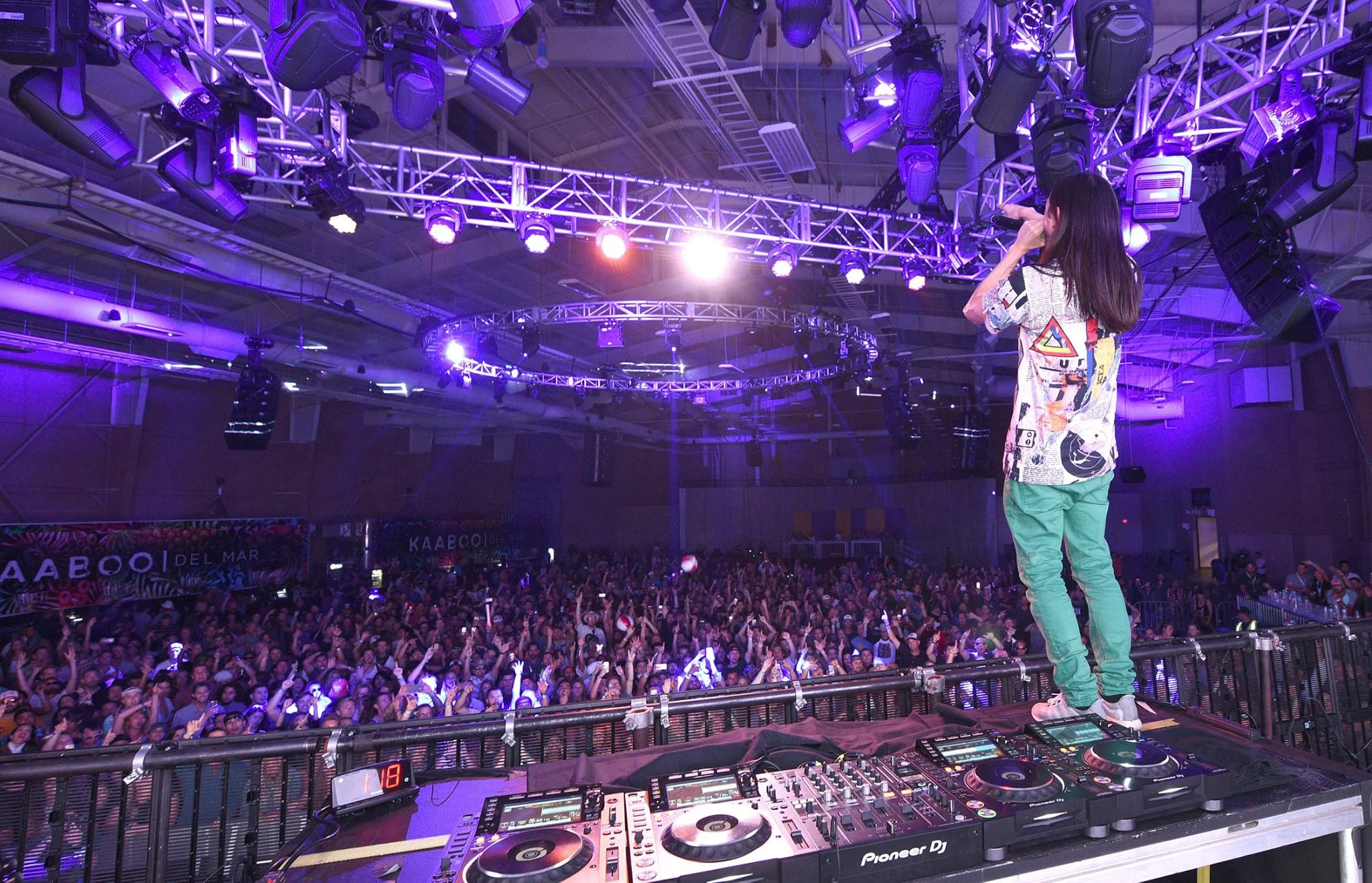 DJ/Producer Steve Aoki performs on the Encore Stage during the 2016 KAABOO Del Mar at the Del Mar Racetrack on September 17, 2016 in Del Mar, California. (Photo by C Flanigan/WireImage for Kaaboo Del Mar via imageSPACE)