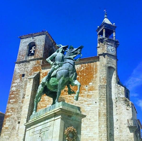  The Powerful Statue of Francisco Pizarro, Conqueror of Peru, in The Main Square of Trujillo! 