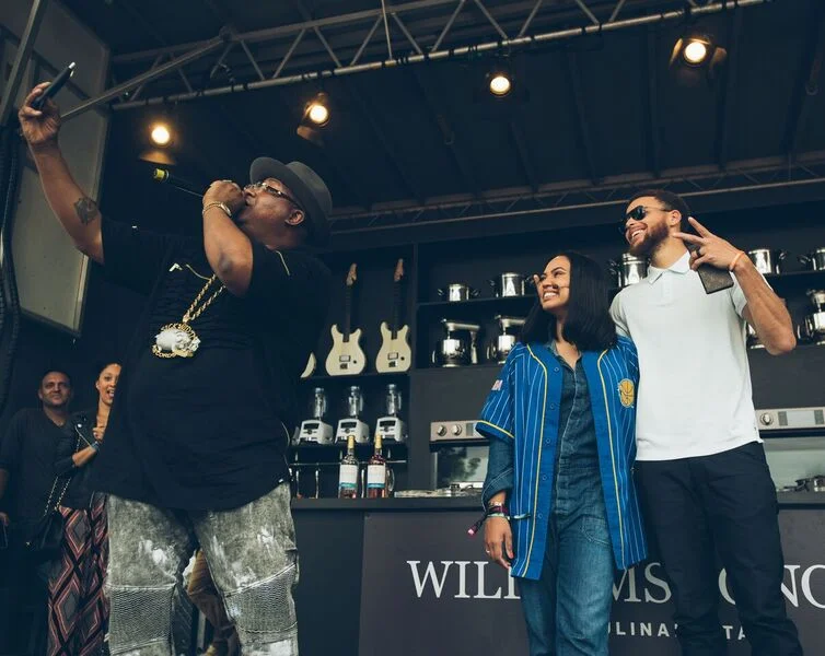 Known as the Greatest Shooter in NBA History, Golden State Warriors Player Steph Curry and Wife, Ayesha Curry Tried Their Best on the William Sonoma Culinary Stage! Photo Credit: Courtesy BottleRock Napa Valley