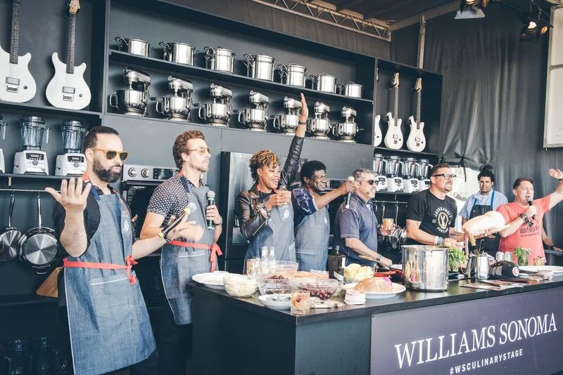 Williams Sonoma Culinary Stage Paired Favorite Musical Acts and Celebrities with Top Chefs for a Unique Mash Up of Deliciousness! Photo Credit: Courtesy BottleRock Napa Valley