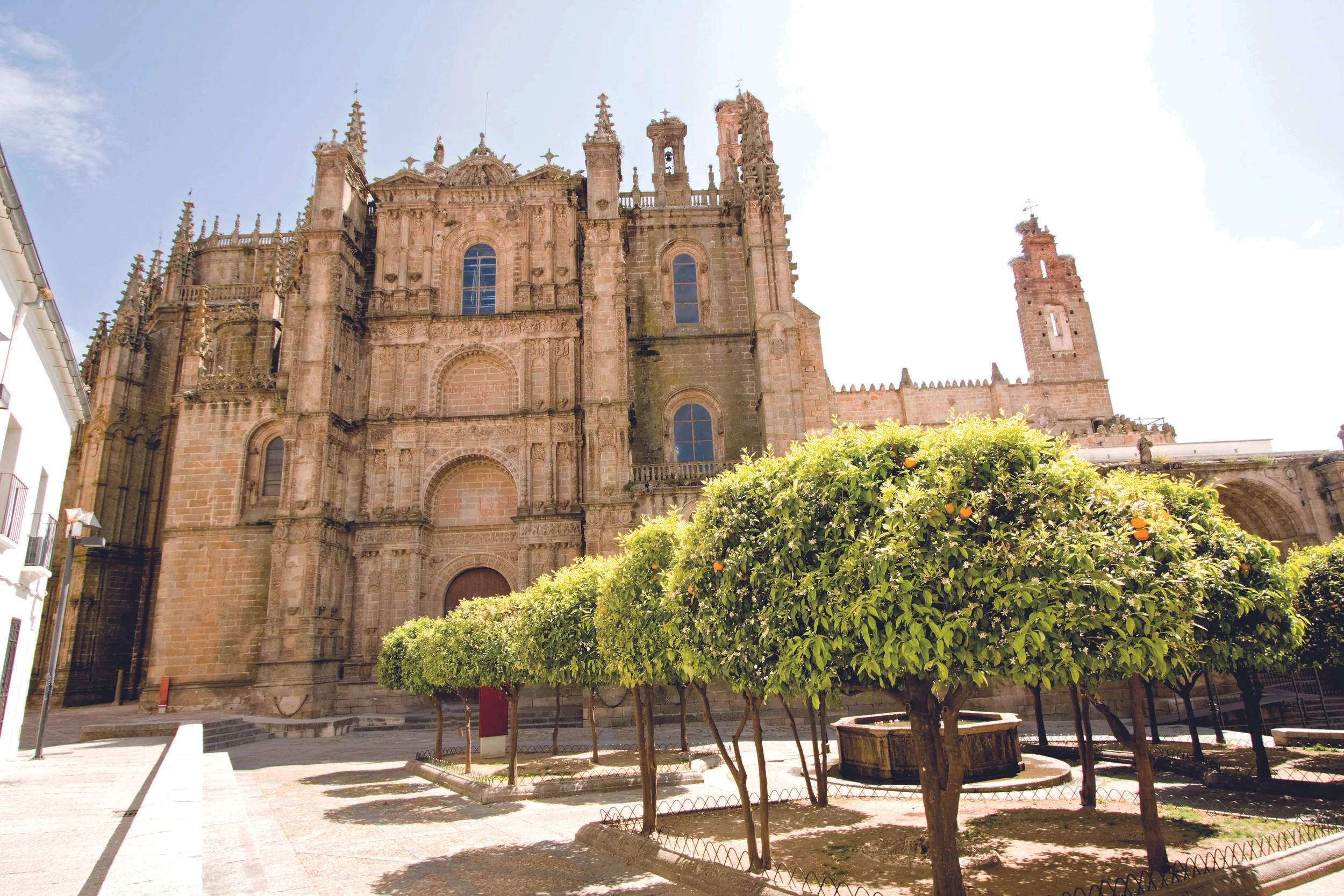 The 'Old Cathedral' and The 'New Cathedral,' Are The Two Cathedrals in Plasencia. The Cathedrals Showcase Different Styles in Architecture. While The Old Cathedral Was Built in the 13th Century and Showcases a Romanesque Style, The New Cathedral Was Built in the 15th Century and Showcases a Gothic Style. Photo Credit: Courtesy of Extremadura Tourism Board