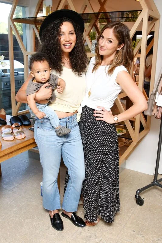 Minka Kelly with Jurnee Smollett - Bell Both Sported n:Philanthropy Tops. Photo Credit: Marc Patrick/BFA