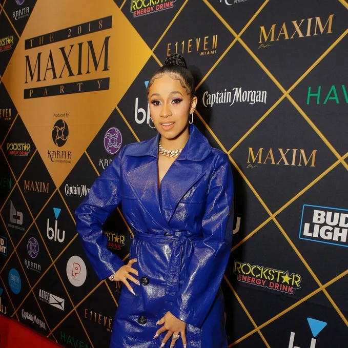 Cardi B Cozies Up to Beau Offset and Brings the Heat to Minneapolis at The Maxim Super Bowl Party