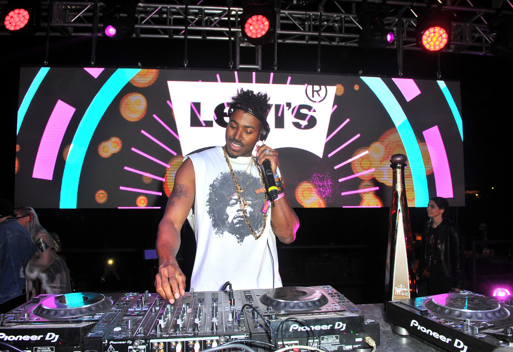 DJ Ruckus attends The Levi's Brand Presents NEON CARNIVAL with Tequila Don Julio on April 14, 2018 in Thermal, California. Photo Credit: Jerod Harris/WireImage.