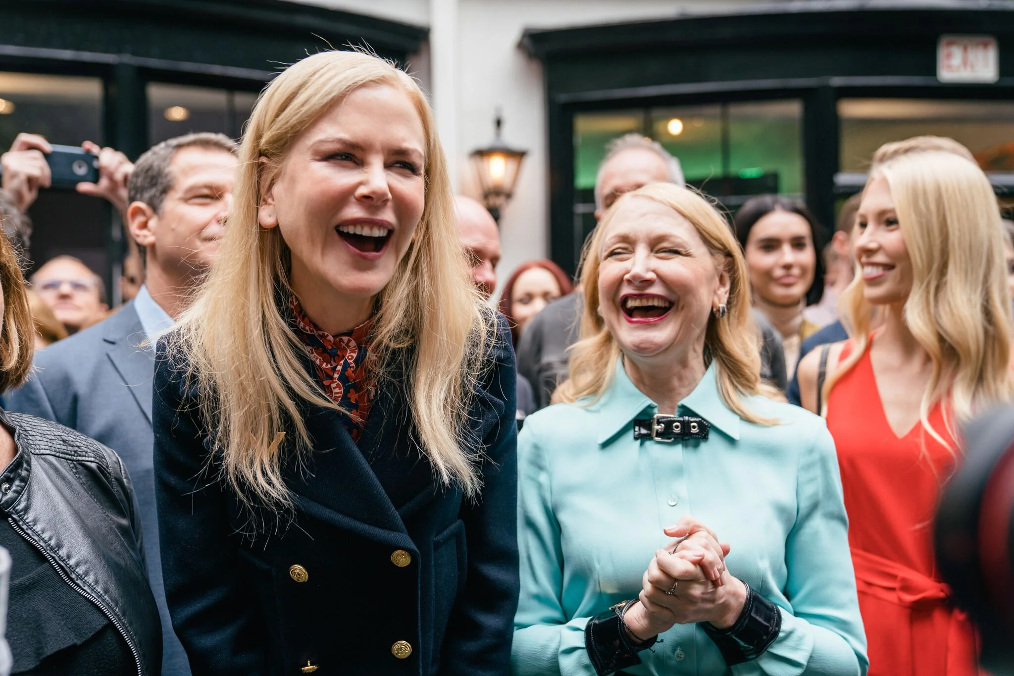 Nicole Kidman and Patricia Clarkson were all smiles! Photo Credit: Samantha Klose