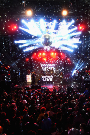 A view of the crowd during Pandora Live + Trap Karaoke at Exchange LA on February 6, 2019 in Los Angeles, California. (Photo by Presley Ann/Getty Images for Pandora Media Inc)