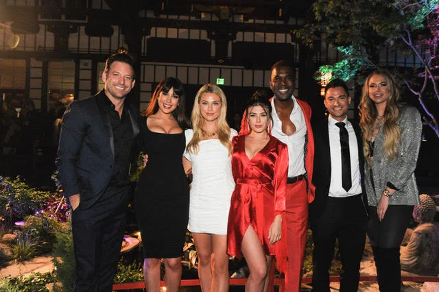 Hosts of This is LA, Robert Parks-Valletta, Estrella Nouri, Paige Lorentzen, Lyssa Roberts, Derrial Christon, Adam Kruger and Antje Utgaard. Photo Credit: Getty Images for Circle 8 Productions