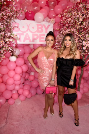 Creators and Owners of Booby Tape Bianca Roccisano and Bridgett Roccisano attend the Booby Tape LA Launch on July 25, 2019 in Los Angeles. Photo Credit: Vivien Killilea/Getty Images for Booby Tape.