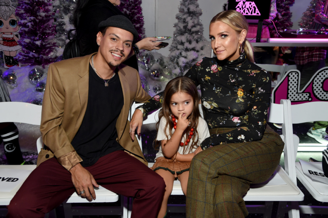Evan Ross was all smiles having a family night out with wife Ashlee Simpson-Ross and their beautiful girl Jagger at the L.O.L. Surprise! Winter Disco Launch Party last night in LA. Photo Credit: Michael Kovac / Getty Images