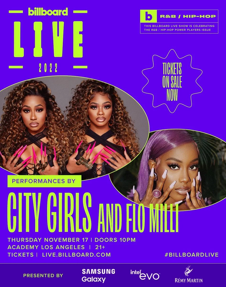 City Girls and Flo Milli Set to Perform at Billboard Live: R&B/Hip-Hop in Hollywood on November 17th