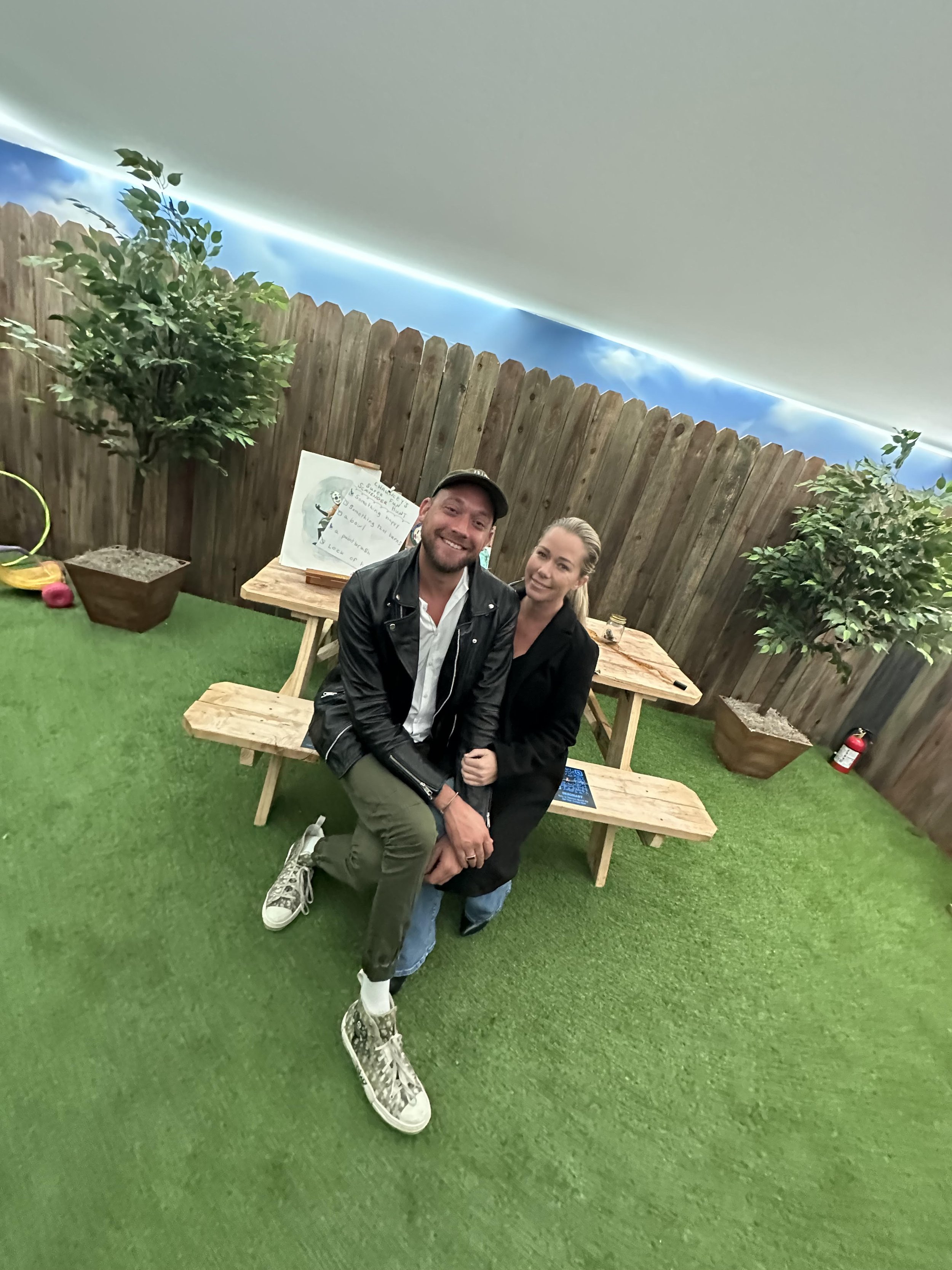  Kendra Wilkinson and publicist Shae Savin were wowed by the incredible production and experience while attending  Lionsgate x Blumhouse presenting Chauncey’s “Imaginary Playhouse” produced by Experiential Supply Co. in Los Angeles.&nbsp; The film  &