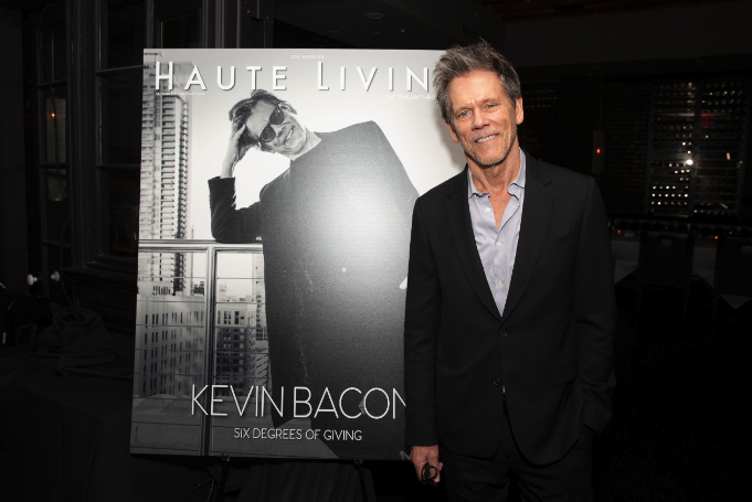    Haute Living Magazine  &nbsp;celebrated Los Angeles and dapper cover star Kevin Bacon at&nbsp; American Cut Tribeca , bringing attention to his philanthropic achievements (particularly&nbsp; SixDegrees , his charitable organization that focuses on