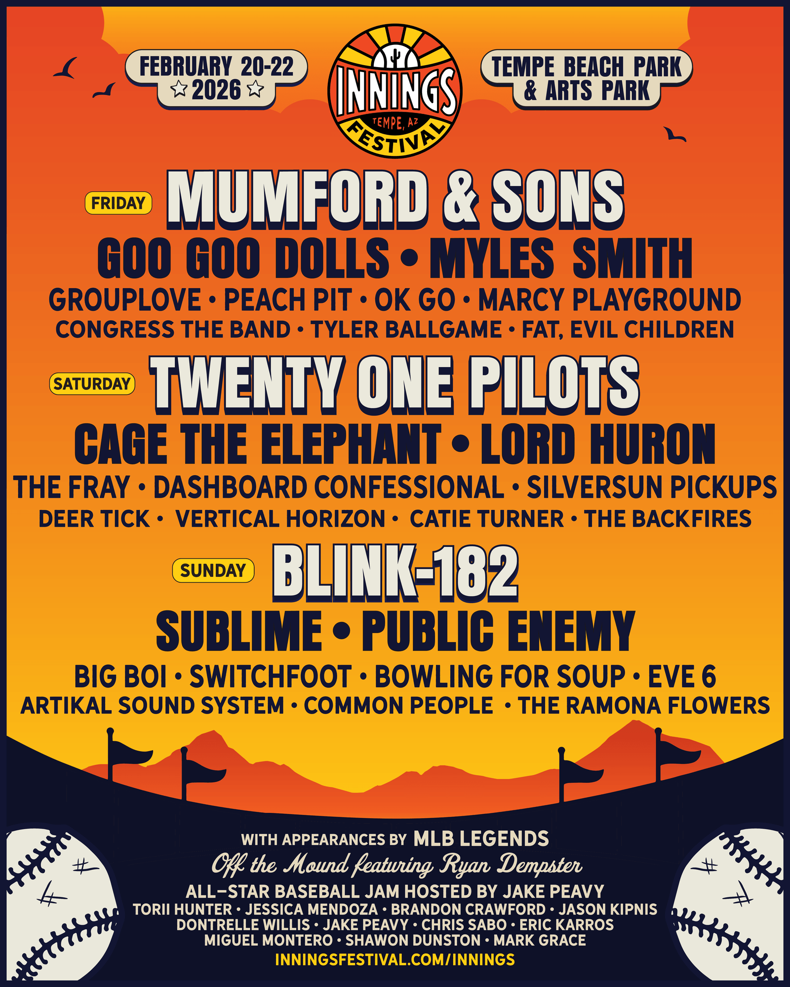 Get Ready to Play Ball - Innings and Extra Innings Festival Returns to Tempe This February 