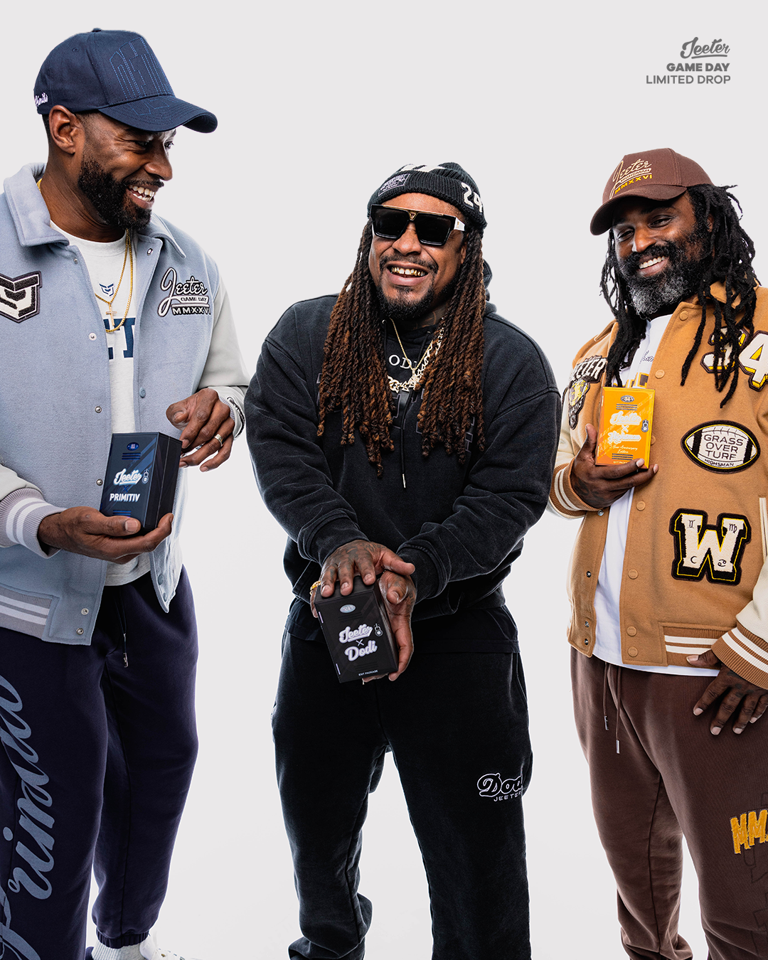 Jeeter Partners with Marshawn Lynch, Calvin Harris, and Ricky Williams for Epic Game Day Capsule