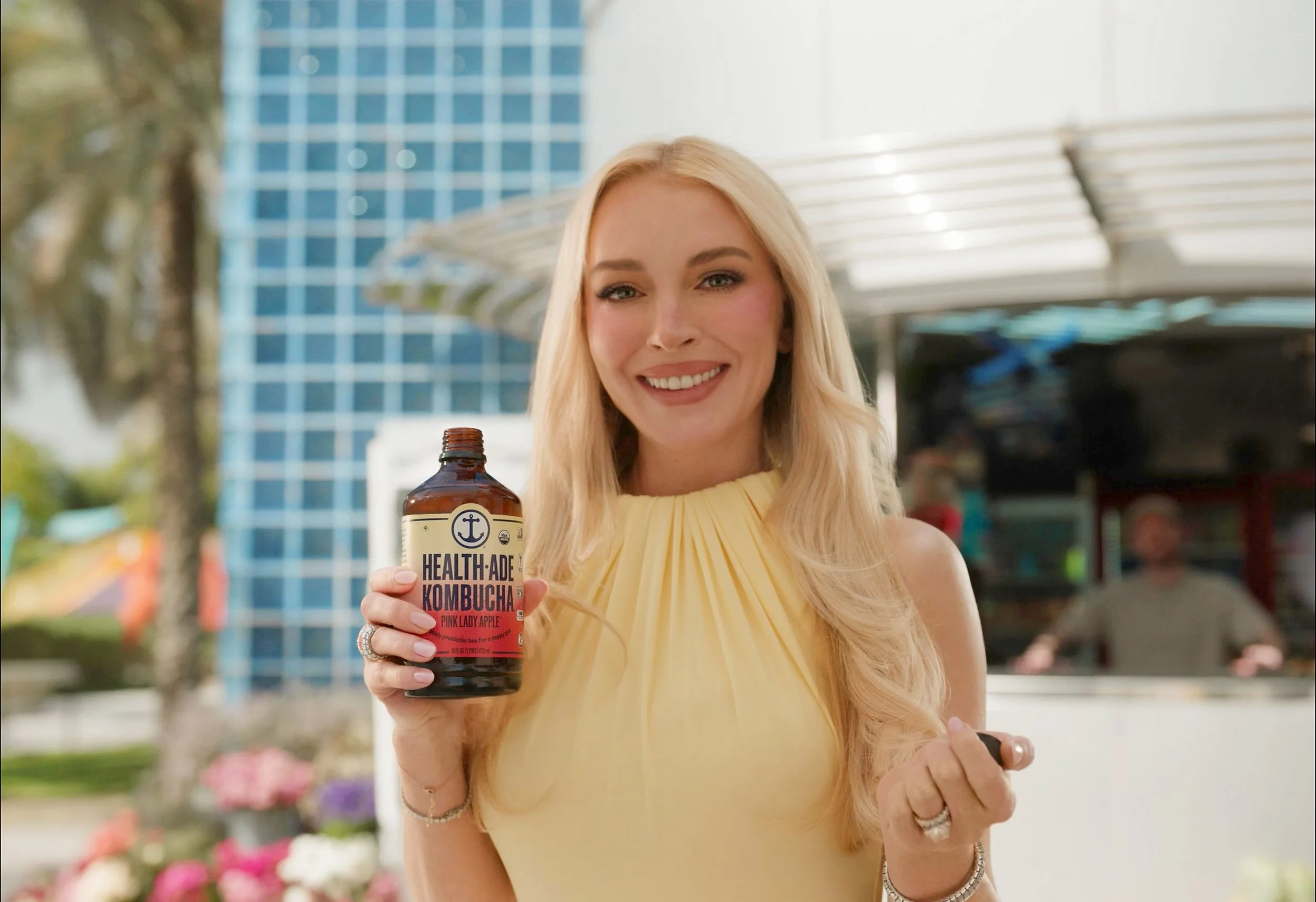 Lindsay Lohan Follows Her Gut in New Health-Ade Campaign