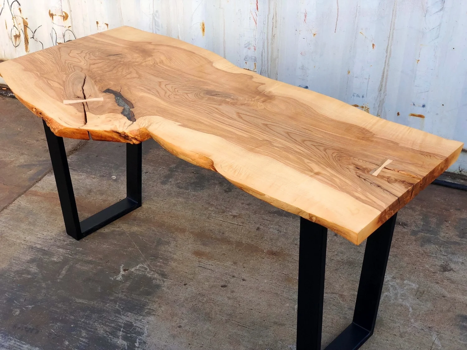 Gorgeous Live Edge Walnut Slab Desk Free Shipping Desks Home Living Kromasol Com