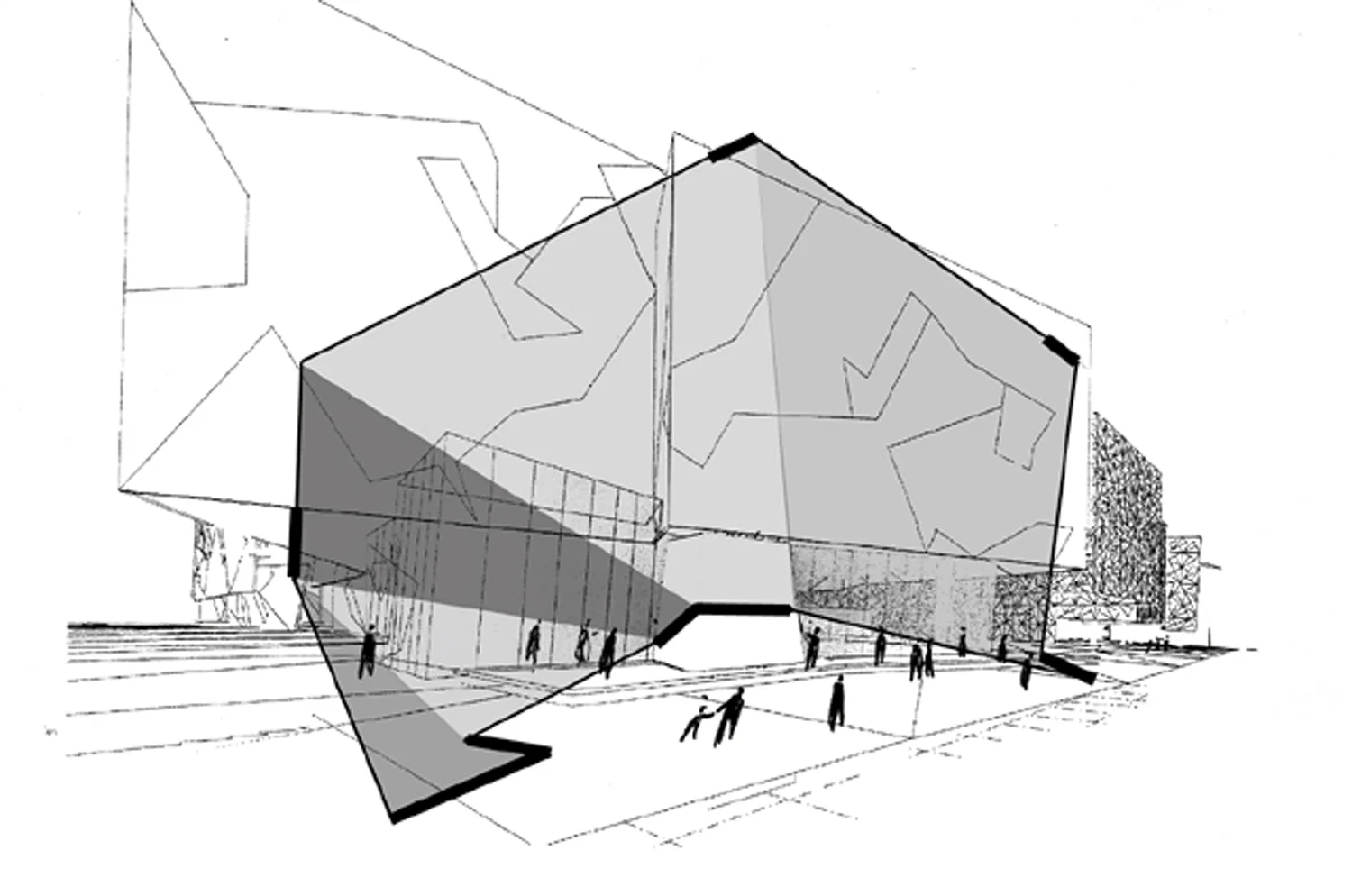 architectural concepts + design + communication . 1998-2000 . melbourne . australia . for lab architecture : peter davidson + donald bates . proposed scheme for the multi-lingual l.e.d., interactive information channels _ with dylan brady .