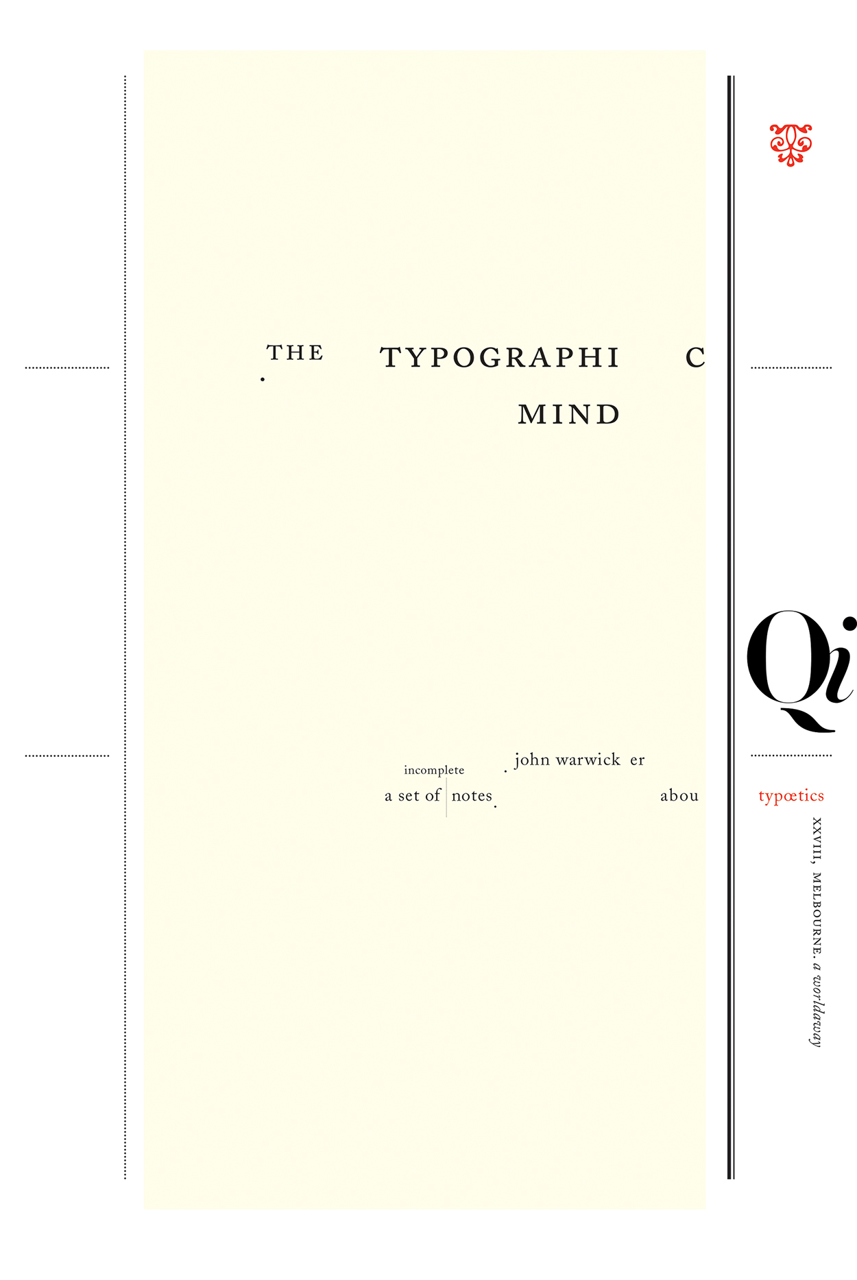 the typographic mind
