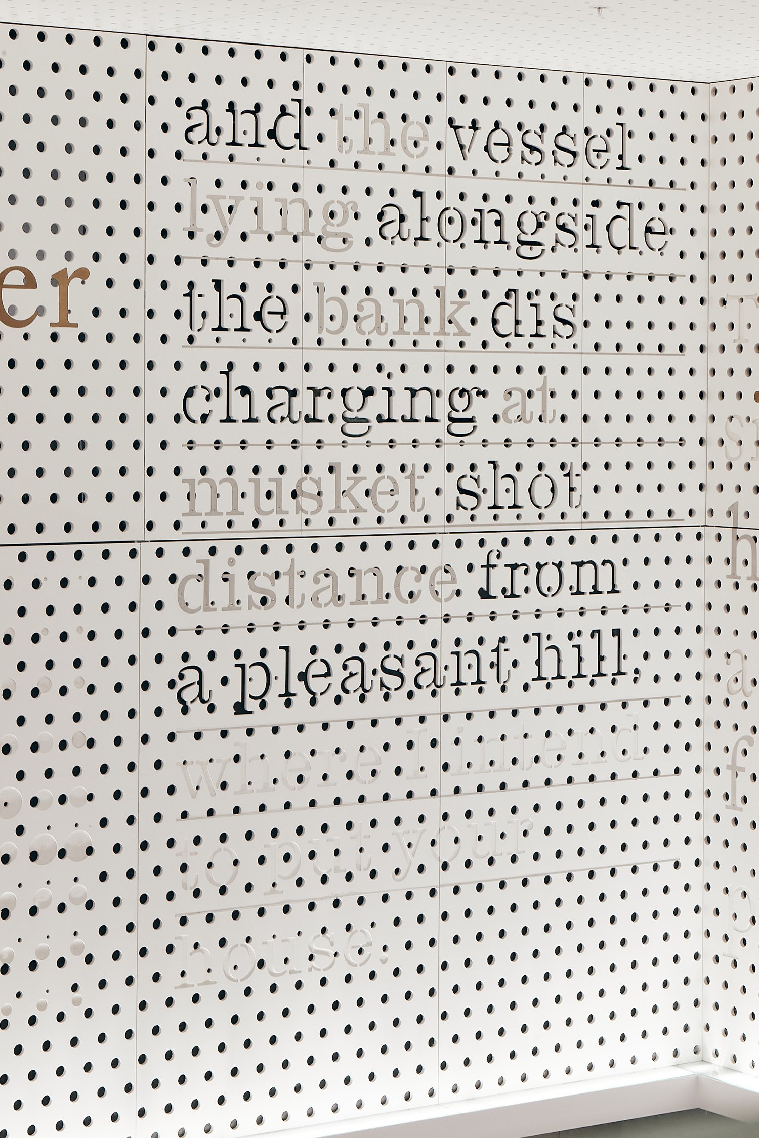 typographic frieze _ collins quarter , melbourne _ 2021