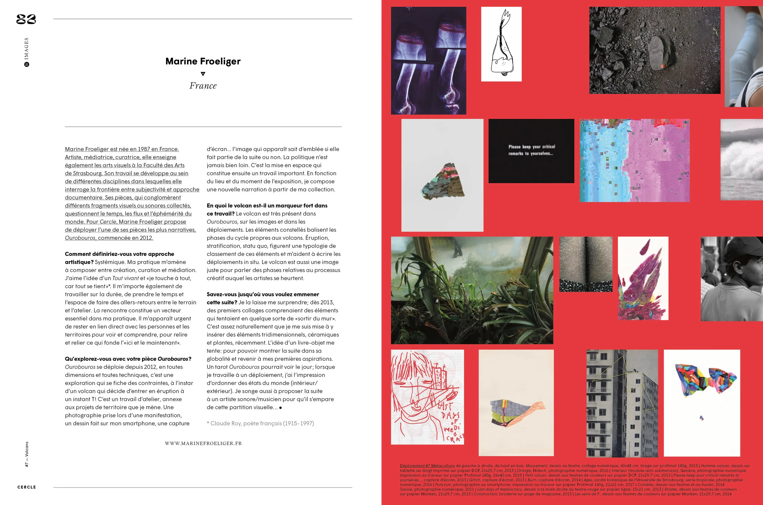 extrait de Cercle Magazine, numéro 7 spécial Volcans, avril 2019