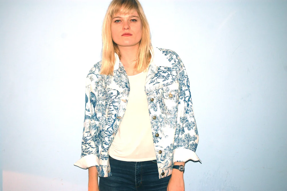 Wall Denim Blue, cotton & lambskin 290€