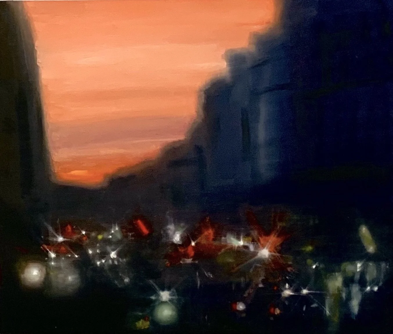  Faubourg du Temple   Oil on Wood 79×93 cm 